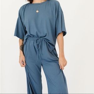 Kit Blue Ribbed Set NWT ZOCO
